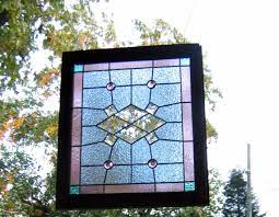 Large Leaded Framed Stained Glass
