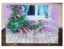 Glass Cutting Board Bicycle Countertop