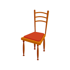 Brown Chair Icon In Cartoon Style On A