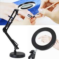 Led Desk Lamp 8x Magnifier Glass