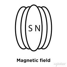 Magnetic Field Icon Vector Isolated On