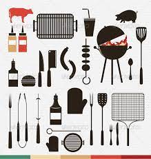Barbecue And Grill Icons Barbecue And