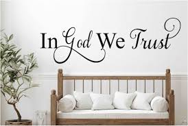 In God We Trust Wall Decal Vinyl Wall