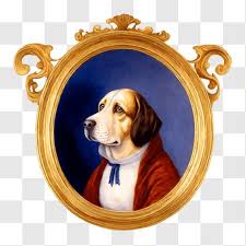 Beagle Dog Painting In Ornate