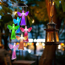 Solar Wind Chimes Outdoor Erfly
