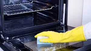 Oven Door And Clean The Glass