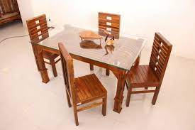 Wooden Square Teak Wood Dining Table