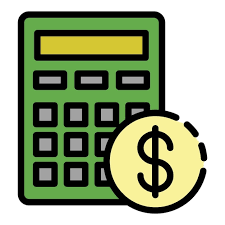 Mortgage Calculation Icon Outline