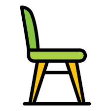 Classic Chair Icon Color Outline Vector