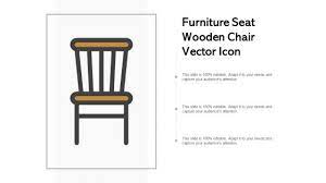 Furniture Seat Wooden Chair Vector Icon