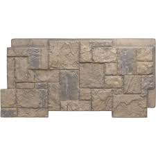 Ekena Millwork Pnu24x48crrw 49 W X 24 1 2 H X 1 1 4 D Castle Rock Stacked Stone Stonewall Faux Stone Siding Panel Rockwall