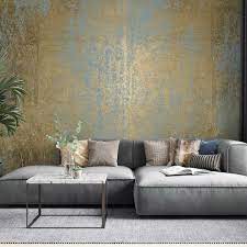 Gold Textured Concrete Wallpaper