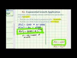 Exponential Growth App Y Ab T Given