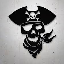 Wall Decal Pirate Skull Muraldecal Com