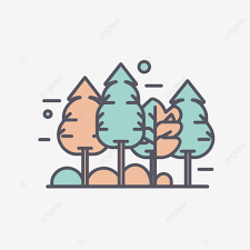 Forestry Lineal Icon Flat Icon Png