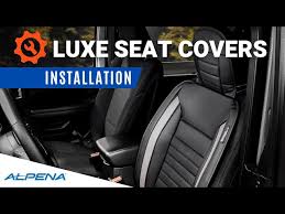 Install Luxe Seat Covers From Alpena