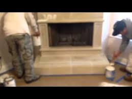 Antique Glaze Concrete Fireplace Mantle
