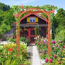 Solid Wood Garden Arch Pergola Trellis For Climbing Plantsoutdoor Wedding Arch