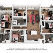 Bedroom La Apartments Icon Plaza