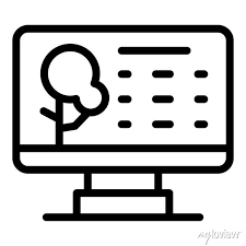 Computer Landscape Designer Icon