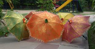 Printed Indian Wedding Umbrella Sun