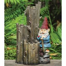 Bright Garden Solar Tree Gnome Water