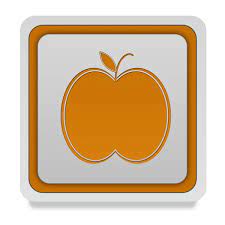 Apricot Outline Icon Stock Photos