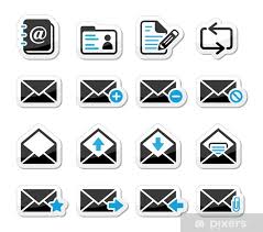 Wall Mural Email Mailbox Vector Icons