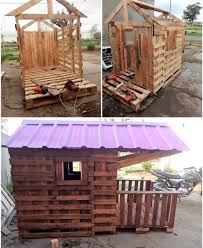 Wooden Pallet Playhouse For Kids How