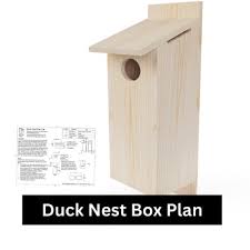 Bird Nest Box Plan Duck Birdhouse Diy