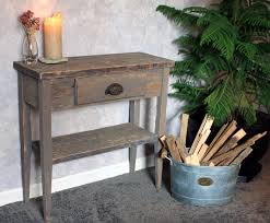 Small Entry Table Gray Wood Sofa Table