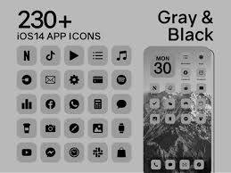 Ios Gray App Icons 230 Grey And Black