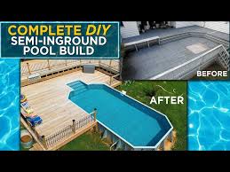 How To Build A Diy Semi Inground Pool