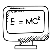 Algebraic Equation Doodle Icon Number