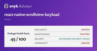 react native scrollview lazyload npm