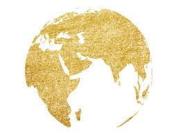 Transpa Gold World Map Images