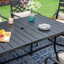 Phi Villa 7 Piece Metal Outdoor Dining