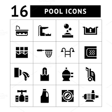 Set Icons Of Pool Beach Icon Icon