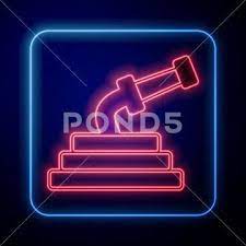 Glowing Neon Garden Hose Icon Isolated