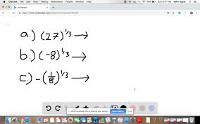 Solved Rational Exponents Evaluate