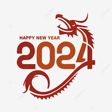 2024 Calendar Icon Year Of Dragon Text