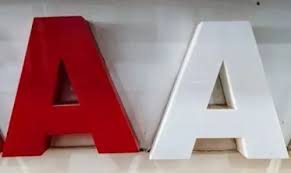 Red Acrylic Wooden Letter For