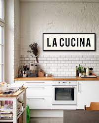 Canvas La Cucina Sign Kitchen Sign
