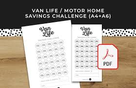 Van Life Adventure Savings Challenge A6