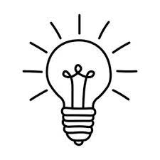 Light Bulb Sketch Vector Art Icons