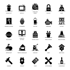 Artificial Intelligence Solid Icons Set
