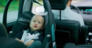 Children On Car Seats Stock