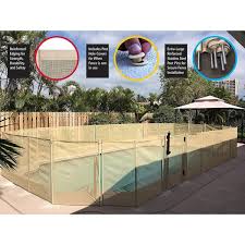 Waterwarden 5 X 30 In Ground Pool Safety Gate Self Closing Beige