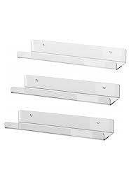 Clear Acrylic Wall Mounting Shelves