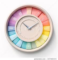 Pastel Clock 3d Clay Icon On White